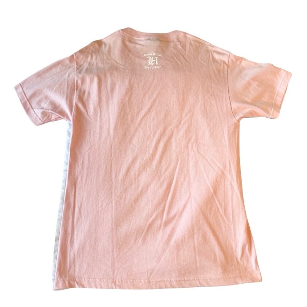 The Hundreds Men's Pink Los Cientos Crewneck T-Shirt - Size Large - Picture 4 of 5